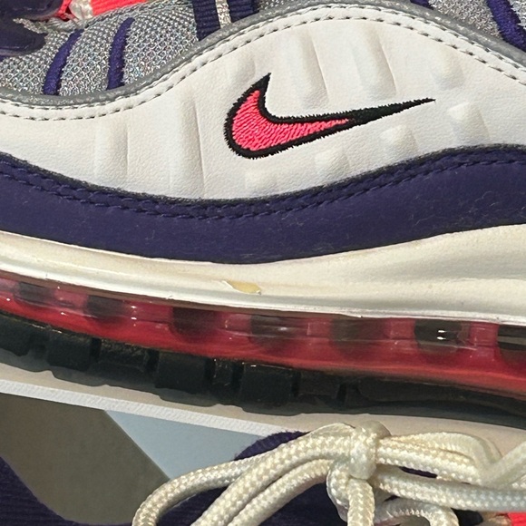 Nike Air Max 98 NRG SPACE FLIGHT SUIT Gray Silver Red Blu (AH6799-110) WMN Sz 6 - Picture 2 of 10
